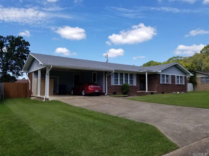 Cozy, well kept home with 3 bedrooms, 2 baths, CH&A.  2 car carport.  Privacy fenced backyard.  Outside storage.  Storm Shelter, back up electrical unit.