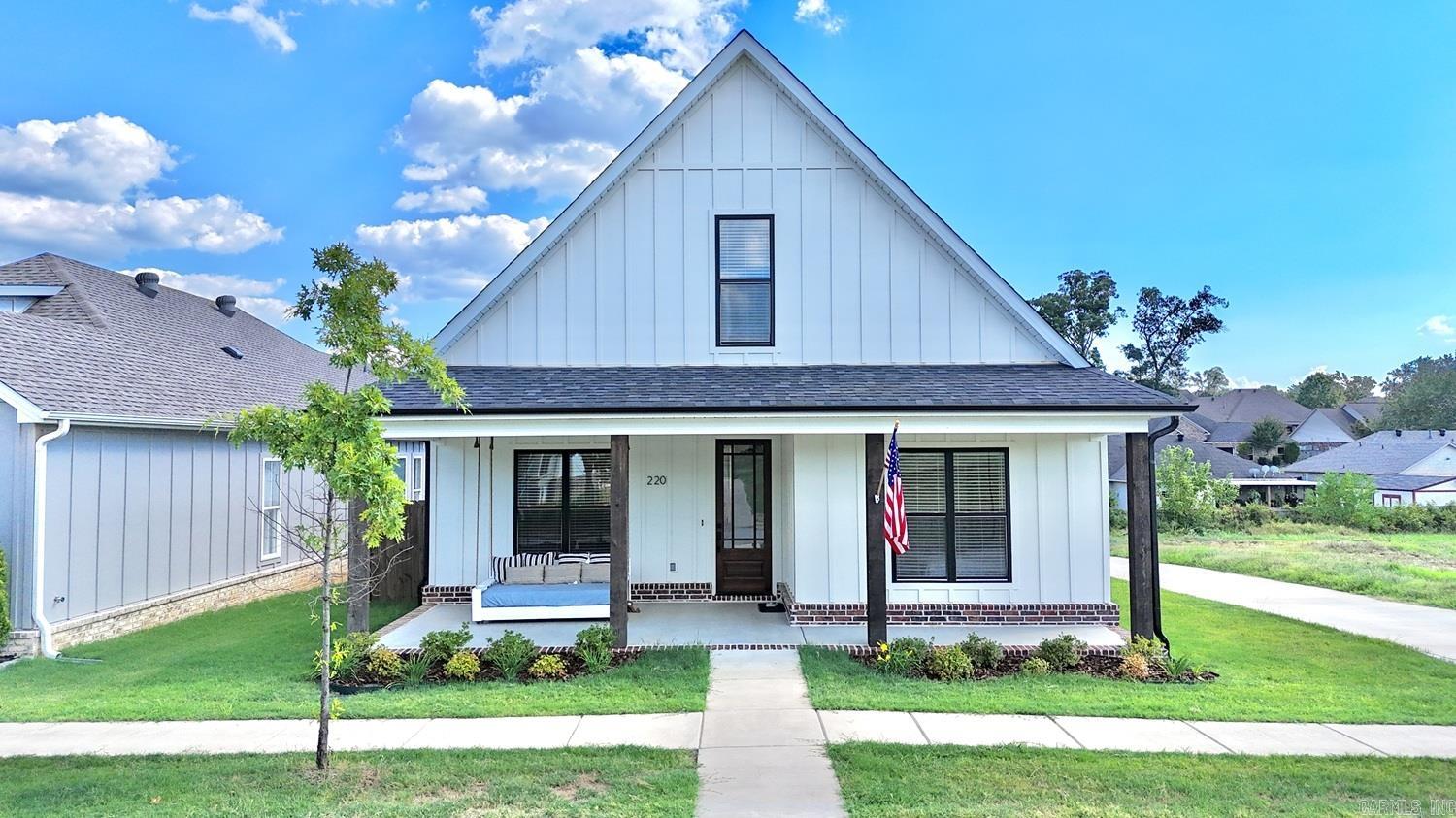Charming home featuring a welcoming front porch with a relaxing bed swing, perfect for morning coffee or evening sunsets. Nestled in a walkable Bryant neighborhood, this property offers access to a community pool and is conveniently close to I-30 for an easy commute. Enjoy being just minutes from local shops, dining, and schools while still savoring the comfort and charm of 220 A Street.