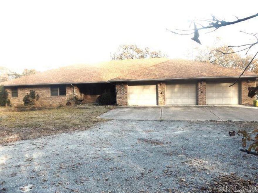 Country Life at it's best! This 3 bed 1 bath 5,000+ sqft Home is Nestled in the middle of 40.77 acres! Main Floor Contains 3 bedrooms with fullbaths in each. Hardwood flooring through-out and grand room perfect for entertaining. The Walk-out basement contains a fully loaded workshop,a handyman's dream! The home is also equipped with 2 closed loop geothermal units to keep home comfortable year round. Only 2.4 milesfrom Buzzard Roost boat dock. Basement Heated unfinished  $585,000!