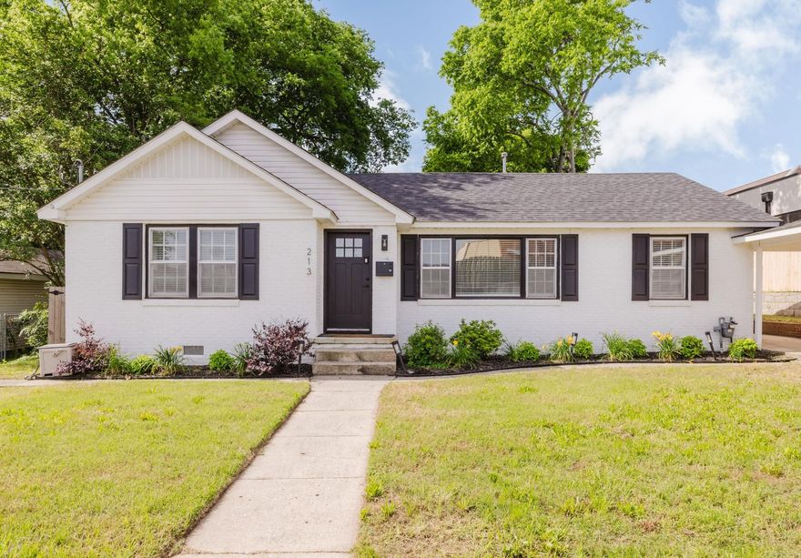 Completely updated in 2024, this 4 bedroom, 3 bath home is ready for a new owner. Located right in the heart of Downtown Benton - walk to restaurants, shops & Third Thursdays this summer! Updates include: new electrical, plumbing, HVAC, hot water heater & roof! All new electrical & plumbing fixtures, LG appliances. Gorgeous refinished original hardwoods, LVP & tile. Spacious kitchen open to the dining & living with granite, huge island with breakfast bar, gas stove, custom soft close cabinets, tile backsplash & pantry. Mudroom area with coat hooks & storage areas. The large primary bedroom is separate from other bedrooms & has a huge custom tile shower with double shower heads, double sinks & large walk-in closet with secret hidden area. Custom tiled showers in secondary bathrooms! Plenty of closet & storage space in secondary bedrooms. Fenced backyard with huge deck & overhead trellis perfect for entertaining! Large storage building conveys! Benton Schools!