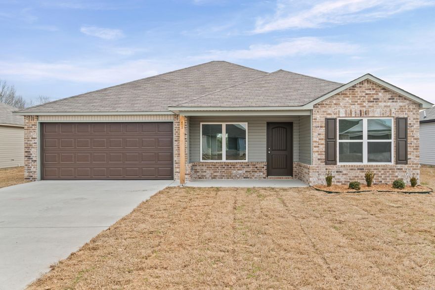 Discover the captivating Carnegie II plan, distinguished by its inviting covered entryway and beautifully landscaped front yard that exudes curb appeal. This thoughtfully designed home encompasses 4 bedrooms and 2 bathrooms, providing ample space for comfort and privacy. The spacious living room offers a welcoming environment for relaxation and gatherings. The kitchen is a chef's delight, equipped with energy-efficient appliances, abundant counterspace, and a convenient pantry for storage. The adjacent laundry room, situated just off the garage, ensures practicality for families of any size. The master suite includes a luxurious walk-in closet, enhancing the home's appeal and functionality. Explore more about this remarkable home today!    **SEE SHOWING REMARKS & AGENT REMARKS FOR IMPORTANT INFORMATION**