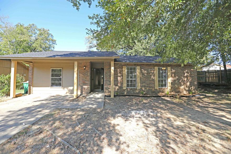 This remodeled home is ready for its new home owners! The entire interior of the home has been remodeled. New kitchen with granite countertops, custom cabinets and updated lighting! Luxury vinyl in the main areas and wet areas with carpet in the bedrooms! The roof was installed in September of 2024 with new accessories! The water heater was installed in 2022! Both bathrooms were completely remodeled with tile surrounding the tub, new vanities and toilets! Landscaping has been placed out front which has given it a refreshing look! Please give me a call for any questions!