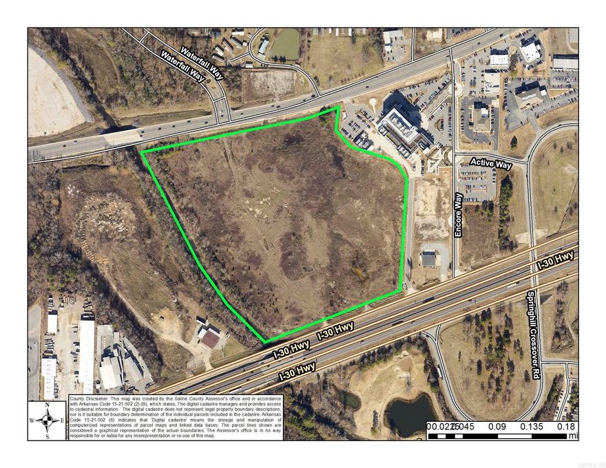 Major commercial development opportunity! 30 acres on I-30 in the middle of Benton and Bryant. Frontage on both I-30 and Highway 5 next to the new Encore Heart Hospital. Call for more details.