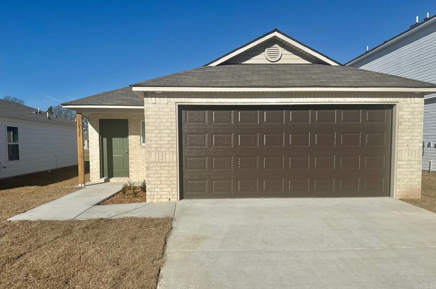 The Mitchell plan is a beautiful open concept plan. Come see the spacious Living Room and eat-in Kitchen. This plan comes with a covered back patio!   Thoughtful upgrades in this home: 3050 Low E window in Master Bedroom, soaker tub/shower combo in Master Bath, plumbing faucet upgrade 2, 8" deep Kitchen sink, door bell, added cable jack, HVAC rigid duct upgrade, refrigerator cabinet, crown on Kitchen cabinets, flush laminate bar top, Luxury Vinyl Plank flooring in wet areas and Living Room and adjacent hallways, raised ceilings in Living Areas per municipal requirements, fiberglass exterior doors, Cheyenne style doors, back door full lite, baseboards level 2, 25in wide attic stairs, LED disk lights in Kitchen, level 1 ceiling fan in Living Room, full sod, stainless steel appliance package.    *** AGENTS, PLEASE SEE AGENT REMARKS OR SHOWING REMARKS FOR VERY IMPORTANT INFORMATION. ***  THIS HOME IS SCHEDULED TO BE COMPLETE IN MID FEBRUARY 2025.