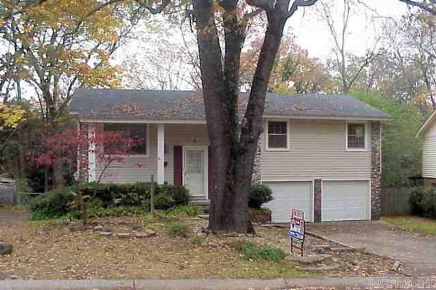 This is a rental in WLR * Kitchen counters/flooring/etc are updated since these photos to faux granite * Master Bathroom remodeled *  Great space with flexibility! Split foyer plan has 3 BR + 2BA up with LR and spacious Kitchen/Dining area.  Down is Gameroom/Den + 4th BR and 1/2 bath.  Large double garage * tree shaded and fenced back yard * quiet location convenient to all of WLR and I-430.