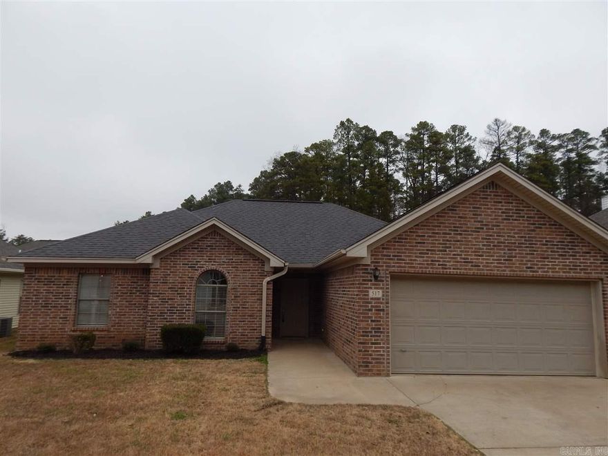 Like New!  Brand New Luxury Vinyl Hardwood Plank Floors in Great Room and Halls. NEW Carpet in Bedrooms! NEW Granite in Kitchen and Island! Split Bedroom Plan - Master has 2 walk in closets, Double Vanity, Separate Tub and Separate Shower! Trey Ceilings in Master and in Great Room! Small Fenced in Backyard has covered patio and double garage. Separate Laundry Room. Available Now! $1195/mo Rent and  Deposit is $1195. No Section 8 or Housing. Will Consider small pet. Vacant - All Electric -Can see anytime.