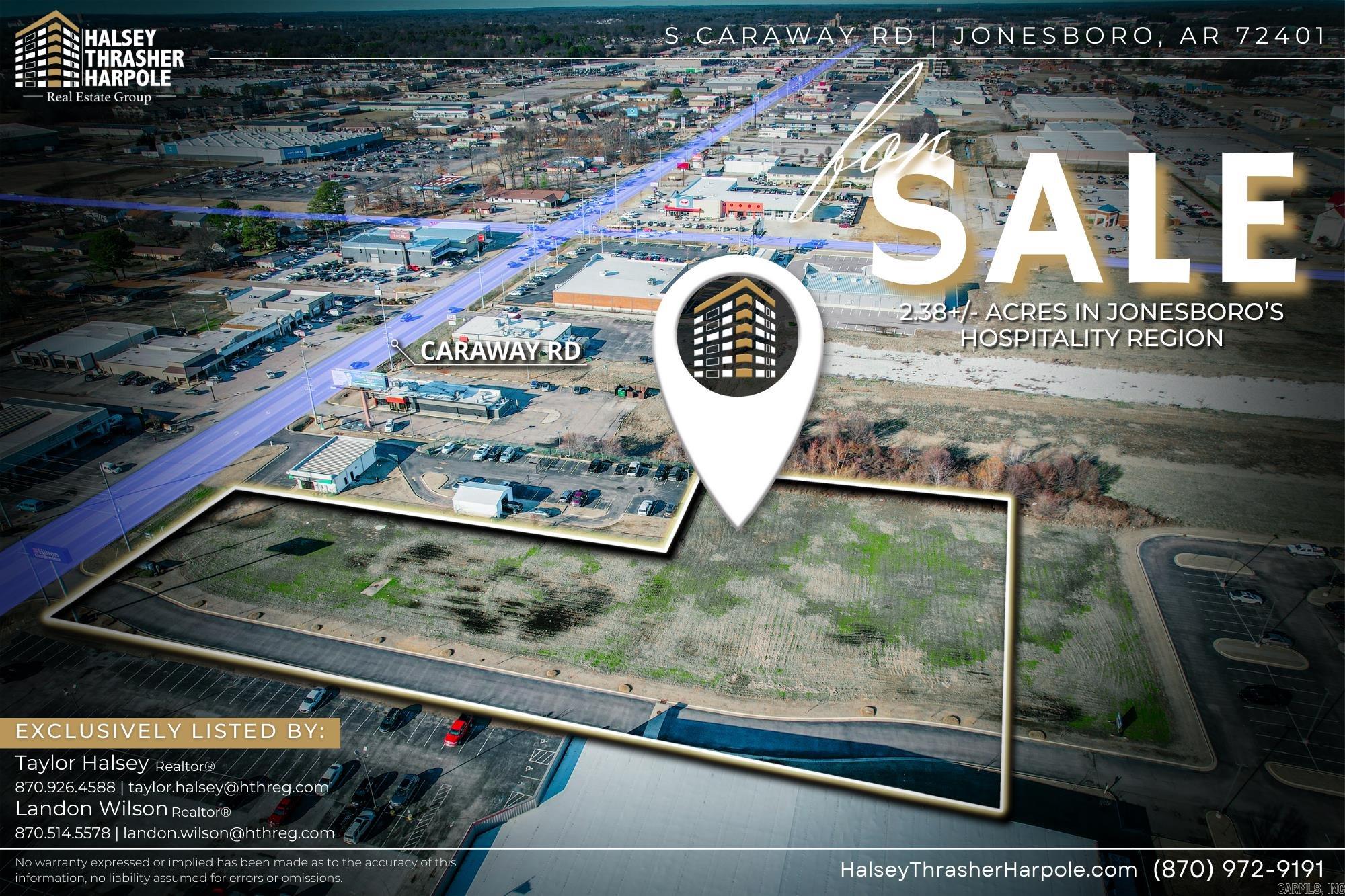 A prime piece of land on South Caraway Road presents an exceptional opportunity for development or investment. Located in a highly visible and strategic location, this parcel of land offers significant potential for a variety of uses. Placed on one of Jonesboro’s highest traveled thoroughfares and just seconds away from I-555, its proximity to major transportation routes and the surrounding amenities make it a valuable asset for prospective buyers. The versatile nature of this land opens up numerous possibilities for those looking to capitalize on its prime location and utilize its full potential. This South Caraway Road property is poised to become a valuable investment for those with a vision for the future.