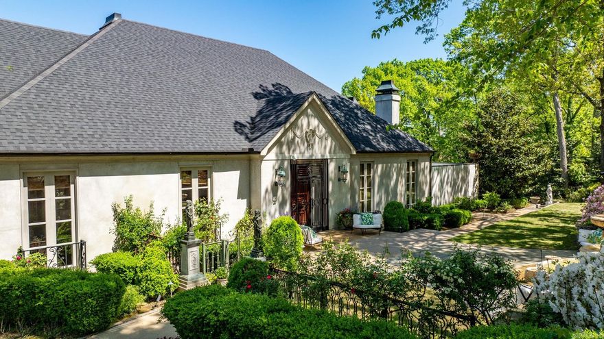 A truly remarkable property! This Heights home is in immaculate condition. When entering the foyer, the formal living is to the right with 15 foot ceilings which opens to a charming side patio with copper waterfall. There is a beautiful birchwood lined family room to the left & the oversized dining room is ahead. The dining opens to the back patio that overlooks the gorgeous pool & fountain. The primary suite is incredible with an amazing bathroom & closet on the main level! Beautiful wood doors line the room with curtains (on remote to close at night) as well as heated floors, fireplace & a seating area! Incredible!!  Light filled kitchen with hearth room & breakfast table space. So much storage & cabinetry with the biggest butlers pantry! 1/2 bath, office or guest bedroom (full bath) on main as well. Downstairs are two (or 3) bedrooms. Exercise, wine, cedar lined walk in closest, & holiday/storage wrapping room. Each bed has full bath & screened porch leading to a covered porch overlooking pool. A FAB pool room with 2 showers and double doors that lead to an outdoor garden room overlooking large lot. 3 car garage. Elevator.  Every major system in home is less than 4 years old!