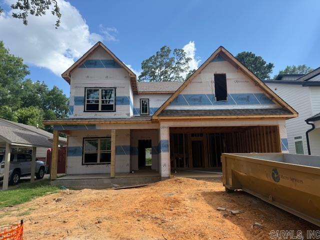 Stunning new construction in Cammack Village by a highly respected custom builder. Estimated completion Dec. 2025—with time to select some colors! Eye-catching exterior with natural rock, cedar accents, and Hardie Board siding. No carpet throughout. Thoughtfully designed floor plan with 2 bedrooms and 1.5 baths on the main level, including the primary suite. Upstairs offers 3 bedrooms, 2 bathrooms, and a spacious game/media room. Chef’s kitchen features custom-built cabinets, quartz slab countertops, and a large center island. Enjoy the outdoors on the large covered back patio—perfect for entertaining or relaxing. Flat lot with a generously sized backyard and mature trees. Two car garage. Quality craftsmanship, excellent layout, and desirable location make this home a standout in Cammack Village. Agents see plans and feature lists in remarks.