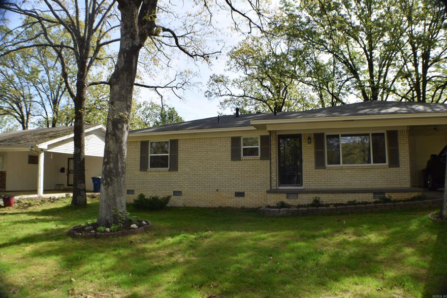 Great home in great neighborhood. Close to shopping, parks and schools. Home has spacious fenced back yard with privacy fence. A new outside electrical panel and new breaker box has been brought up to code. Recent updates include updated kitchen with quartz countertops, new cabinets, upscale appliances including gas range and built in microwave, dishwasher and garbage disposal. Electrical and plumbing updated in kitchen. Complete remodel of bathroom including vanity, tile shower and floor. New roof in February 2024. Two new exterior doors. New interior doors, new paint inside and out and new luxury vinyl floors throughout.  Ductwork has been tested and sealed plus new insulation in attic. HVAC less than 2 years old.