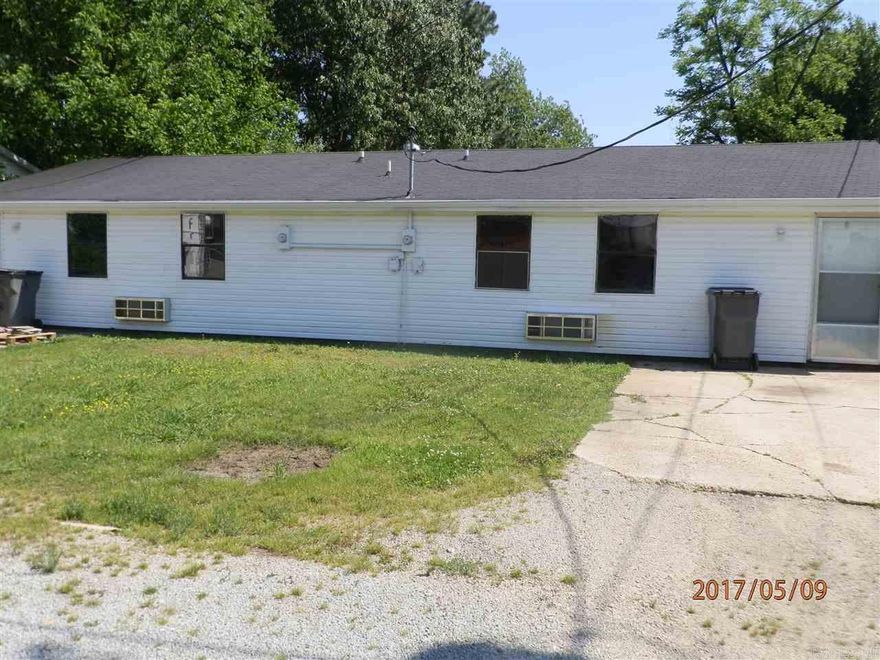 Recently remodeled duplex. Refrigerator and stove are furnished. Washer and dryer hookups. Rent includes lawn care and water only. Tenant is responsible for all other utilities. Heated and cooled by new split HVAC unit. Minimum six-month lease required. No pets. Not a HUD Section 8 rental. Interested persons must apply with listing office and pay application fee.