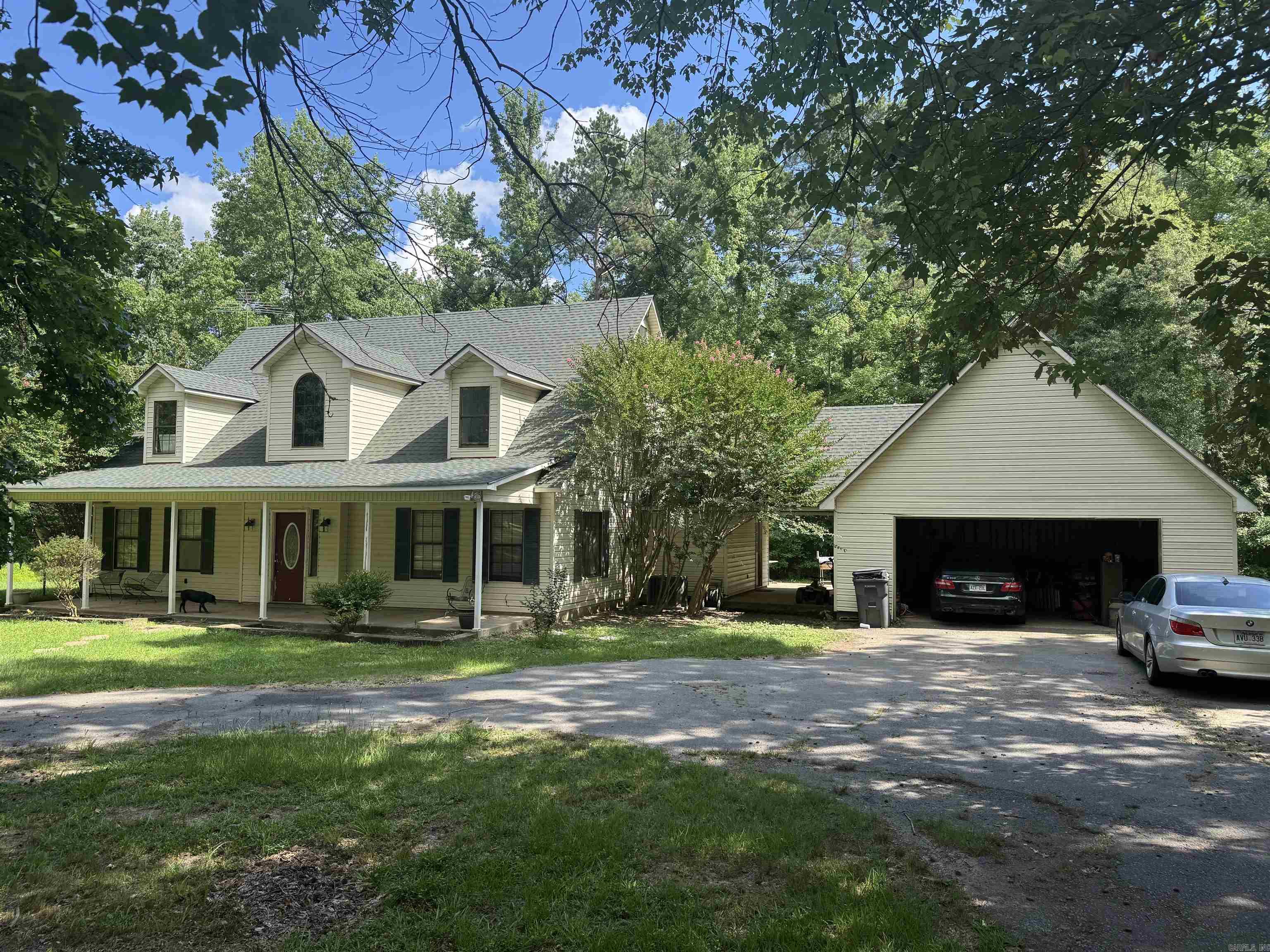 GREAT BONES! This home sits on 5 acres in the Beautiful subdivision of Heritage Dr. It boast 2539 sq ft, 4 BR, 4.5 BA and needs some love and attention. Being sold AS-IS, and no property disclosure. Roof is new. Call to schedule a showing today!
