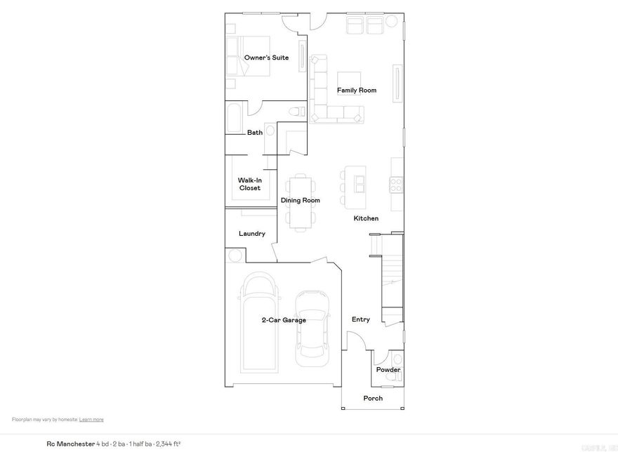 The Manchester plan, a charming 2-story home that exudes curb appeal with its inviting covered front porch and beautifully landscaped front yard. This spacious floor plan features 4 bedrooms, 2 bathrooms, and a large family room, perfect for relaxing or entertaining. Enjoy an open dining area and a kitchen equipped with energy-efficient appliances, plenty of counter space, and a generous pantry for added convenience. The second floor includes a roomy loft, offering endless possibilities. Schedule a tour today to see all that this home has to offer!   **SEE SHOWING REMARKS & AGENT REMARKS FOR IMPORTANT INFORMATION**"