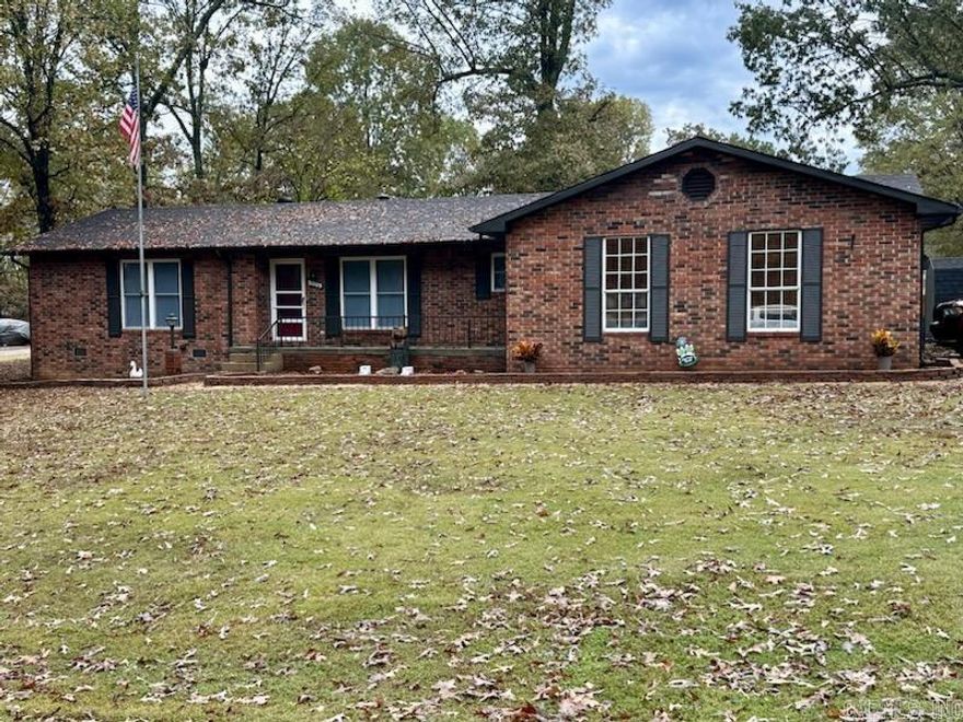 Country Home in Town on a corner lot.