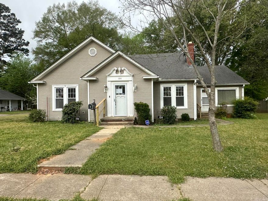 This cute and spacious home features hardwood floors, living room with fireplace and arched doorway to dining room, separate den and large sunroom, 3 bedrooms, 2 baths, kitchen with extra pantry cabinets for storage, 2-car garage, laundry room, fenced back yard with deck and shop, approximately 0.44 acre corner lot. HUD Owned Property, Case #031-581860, agents please READ confidential remarks for showing instructions and offer submission information.