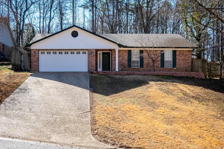 Don't miss this one-story home in West Little Rock that backs up to greenspace.  Quiet street, close to shopping and restaurants, gutters, and two car garage.  Updates throughout - New cabinet hardware, light fixtures, interior paint, fans, flooring, and master bath.  New fence, deck, and Trane HVAC.  Spacious living room with entertainment built in and gas log fireplace.  Hardwood floors throughout.  A MUST SEE!