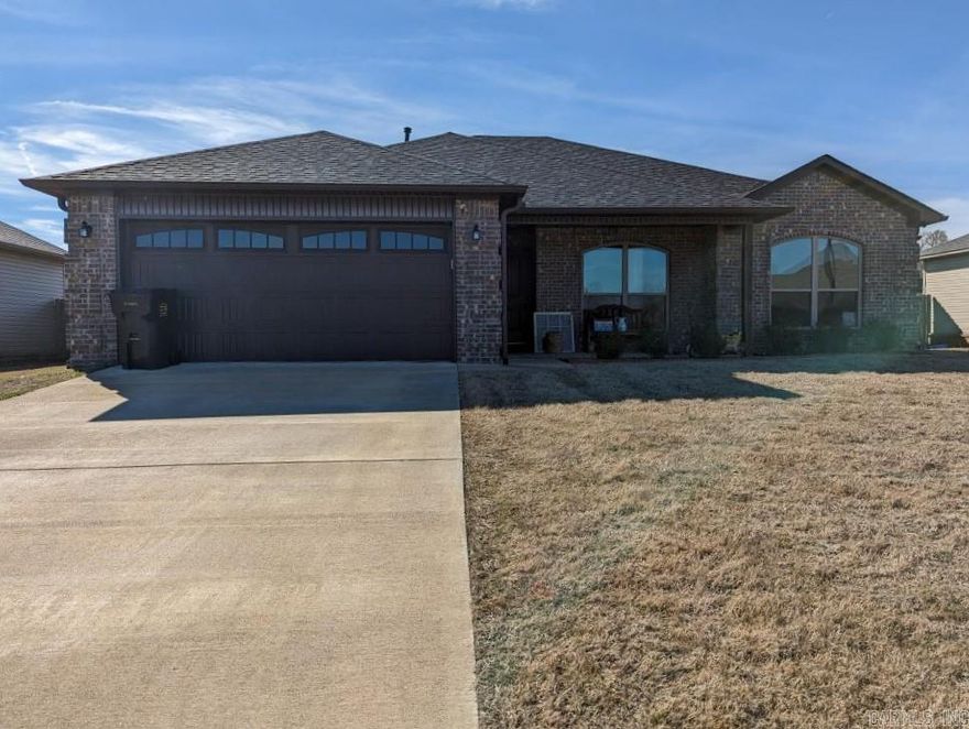 Like New! Beautiful 3 bedroom, 2 bathroom all brick house in a newer subdivision. Tons of natural light, modern fixtures and appliance, fireplace, WALK-IN pantry, wood flooring and tile throughout, privacy fenced backyard, storage shed and so much more! This house is not your typical rental and will not last long!