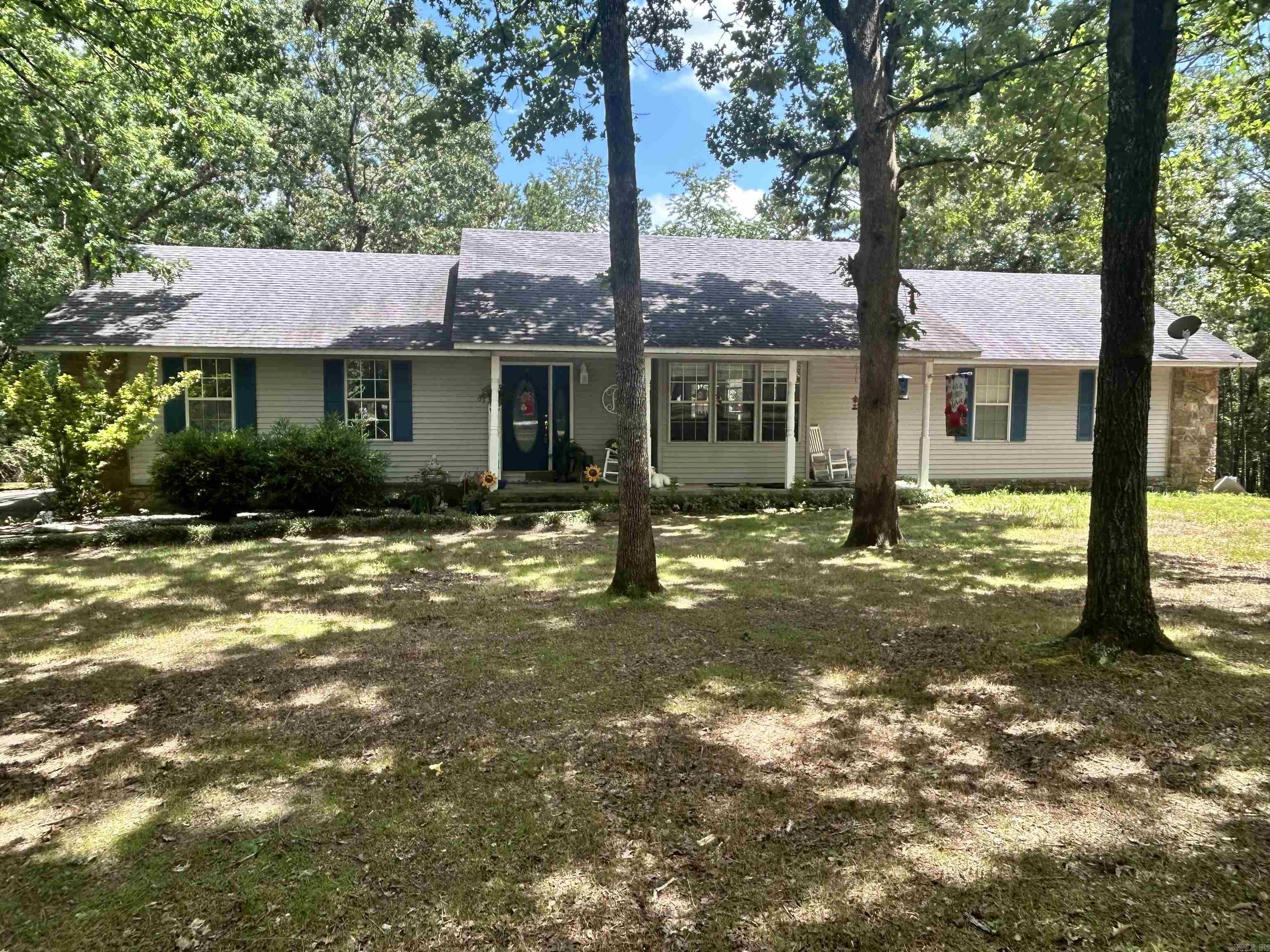 Wonderful home on 2.5-acre corner lot. 4 bedrooms and 2.5 baths. Large kitchen, open concept, composite decking, oversize 2 car garage, lots of room to move around inside and out. An adjoining 7.5 acres of prime resort property also available. Buy all or part to be negotiated with seller. You could subdivide and sell as lake view building sites. Easy access to shopping, restaurants, medical facilities and Walmart. Garage is finished and insulated, could be made into a large family room. House is shaded with mature trees. Choctaw is a great resort area. Don't let this one get away. Lake view in winter or full time with some trees cut down. Extra kitchen downstairs. Possible second apartment. ATV and hiking trails. Choctaw Park. Marina is within walking distance, have your boat on beautiful Greers ferry lake in minutes. Roof 8 years old. New heating and air about 3 years ago. Extra insulation in attic, keeping utility bills low.
