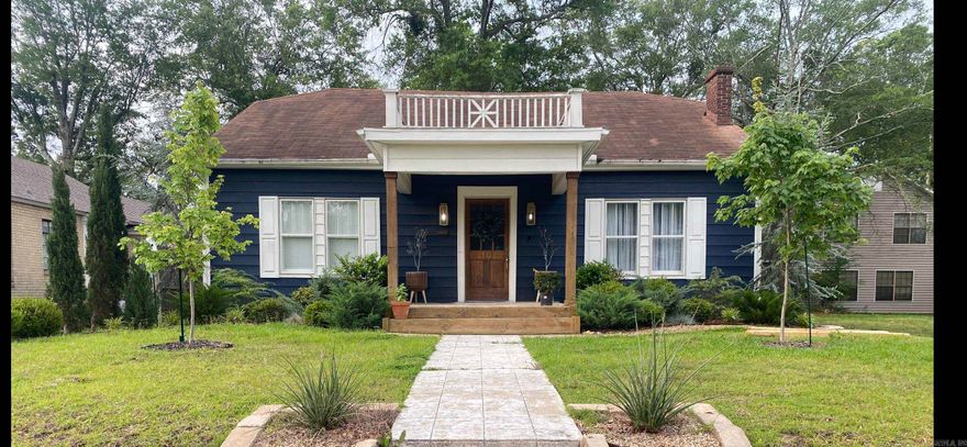 Updated, decorated, painted and polished to make this the home of your dreams.  This beauty stops you at the street with its stunning landscaping and curb appeal.  All the charm that a new build can never deliver, along with space and storage.  High ceilings and refinished original hardwood floors gleam. French doors and large windows give lots of light and glow to each room. Both bathrooms have been remodeled.  The kitchen has new butcher block counters and tile backsplash.  Handy laundry room is just steps from the kitchen. The backyard is a party waiting to happen with string lights, fire pit, grilling area, wooden deck and room for the kids to run.  Make an appointment to tour this beauty today.