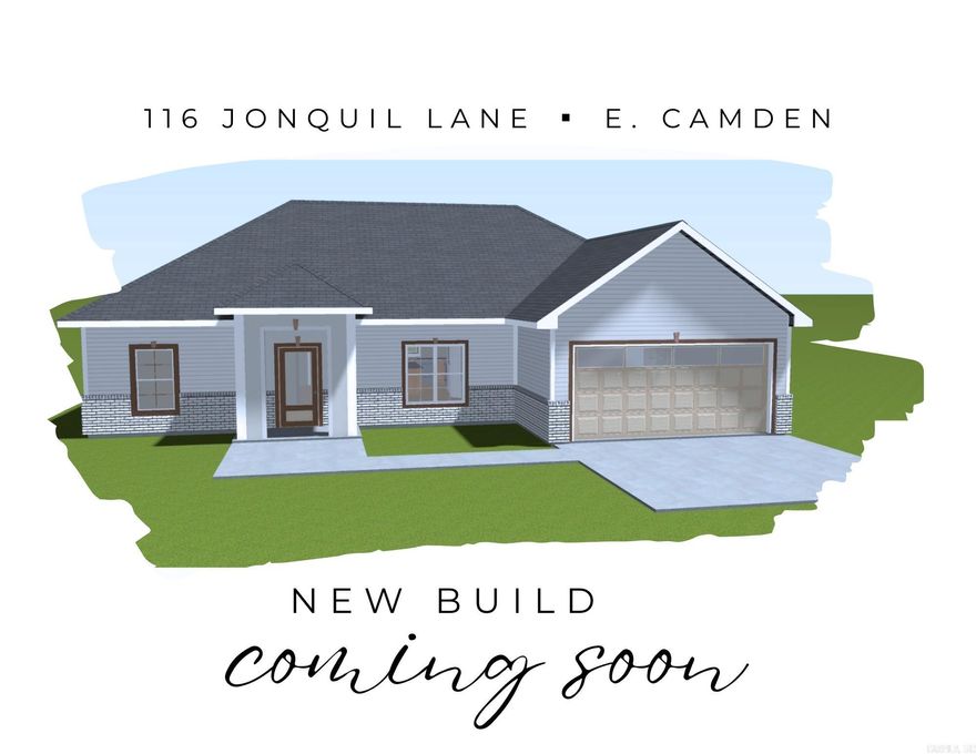 Something fresh & new is coming to Camden! Perfectly positioned in an up-and-coming area fueled by a steadily expanding workforce, this thoughtfully designed new build offers modern comfort, long-term value, and efficient space today’s buyers are looking for.    Stay tuned for this gem of a property that will have quality craftsmanship and today’s standards in mind.  The area experiencing steady growth and investment, and this property offers the rare balance of peaceful surroundings with expanding employment opportunities nearby. As local businesses continue to grow and infrastructure develops, homeowners here are positioned to benefit from both lifestyle appeal and future appreciation.  If you’re seeking the peace of mind of complete modern convenience—and want to invest in a community on the rise—this new construction home is ready to welcome you.  There's only one lot left in this exclusive cul-de-sac subdivision!