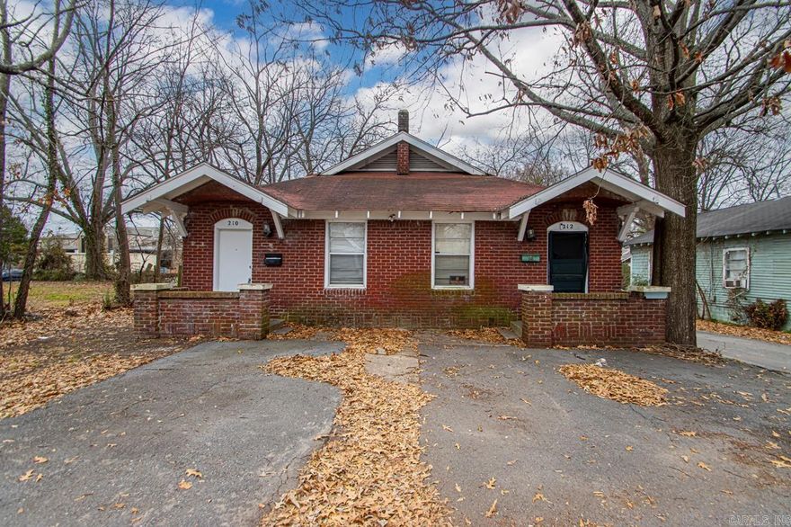 Turnkey rental opportunity! This vacant duplex features two 1 bed, 1 bath units—one fully updated, the other ready for light improvements to boost value. Ideal for investors or house hackers, potential for excellent cash flow. Convenient location near major roads, shopping, and downtown North Little Rock. Don’t miss this income-producing property!
