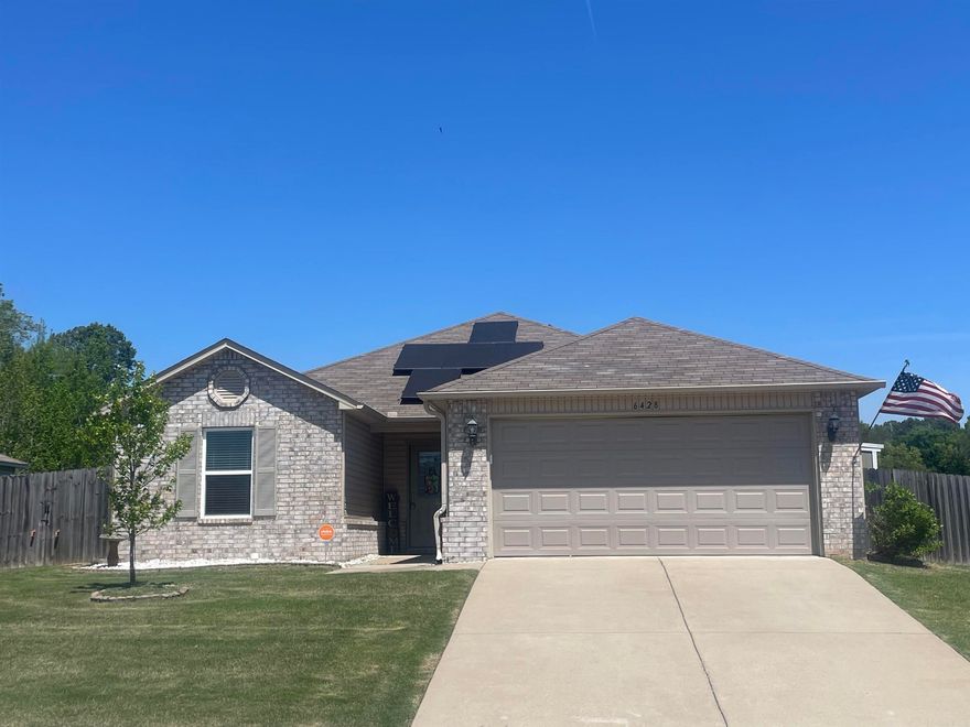 Welcome to your dream home in Alexander! This 3 bed, 2 bath residence sits in a peaceful subdivision and features beautiful water views from its spacious backyard. Enjoy eco-friendly living with solar panels already installed, saving you money on energy bills (Seller's electric bill is less than $40 per month). There is also an insulated storage shed providing ample space for all your outdoor essentials (also has a doggy door!). New carpet and paint throughout. Bryant School District. Don't miss out on the opportunity to make this property your own. Schedule a viewing today! Agents please see remarks.