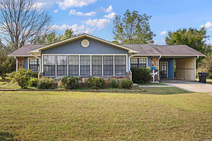 Nestled on 1.77 acres, this 3 bedroom, 2 bath home offers room to live, work, and relax. Step inside to find a welcoming living room with exposed beams and a cozy fireplace, a light-filled sunroom for quiet mornings, and a spacious eat-in kitchen made for family gatherings. The oversized laundry room and dedicated office add convenience, while the detached garage and whole-house generator provide peace of mind. With its blend of charm and practicality, this property is ready to be the perfect place to call home.