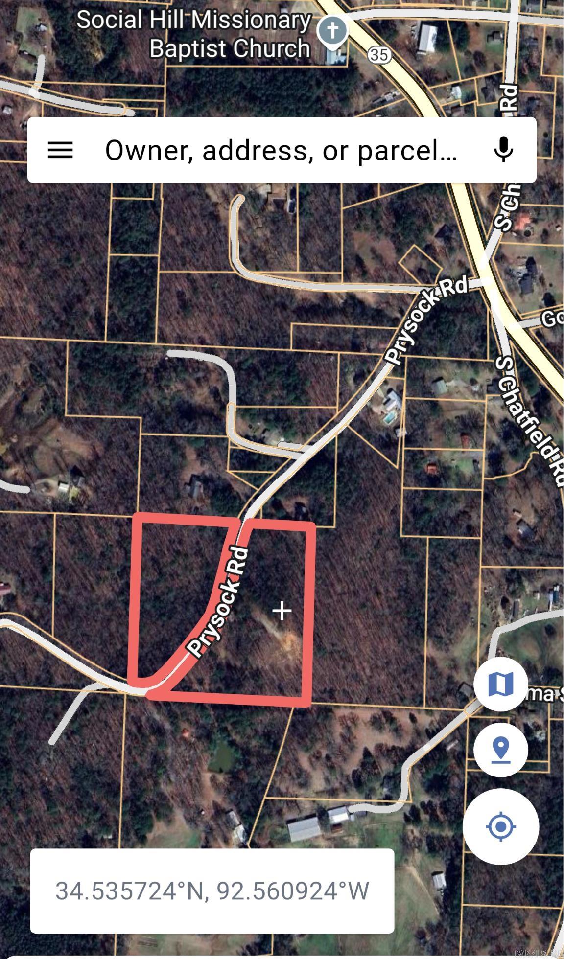 Land in City Limits of Benton! Privacy indeed. Partially cleared & leveled for possible building site. Driveway leading to clearing site has been roughed in for viewing. Property is rolling hills, and Prysock road runs through the middle of the property leaving road frontage on both sides of Prysock Road. Utilities are at or near property. Speaking with City of Benton concerning sewer to property and water location is encouraged. Only Minutes from Historic Downtown Benton, shopping, close to Hwy 35, Hwy 183 thru Bryant for EZ Interstate 30 Access, 20 minutes to Sheridan or Little Rock.