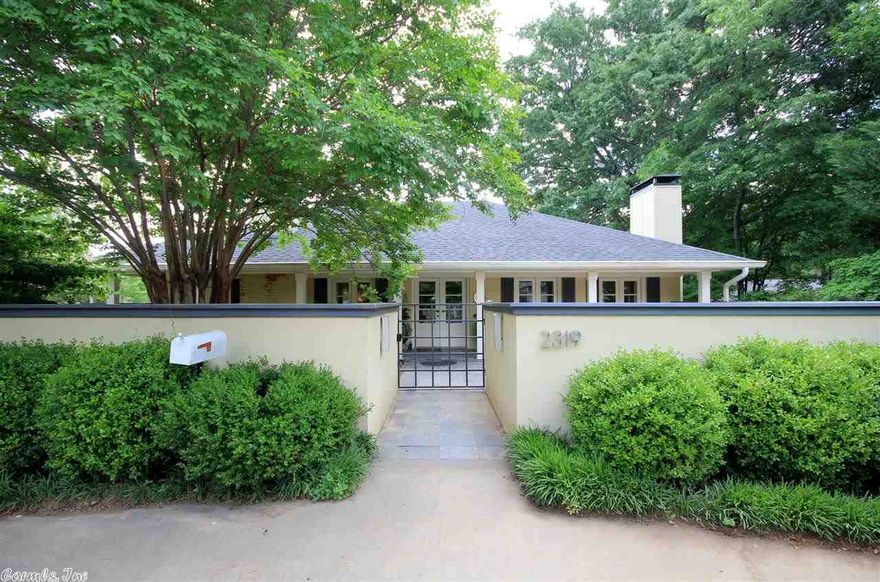 Beautiful Heights home that lives like a patio home. Totally remodeled and expanded, with open flowing living areas, and sophisticated interior. Large back patio and front courtyard provide private outdoor living spaces with Buzz Off mosquito system. Over sized garage, lots of French doors and light, 2 fireplaces, hardwoods, fully landscaped w/electronic driveway & entrance gate. Major remodel done in 2006.  California casual and perfect in every way!