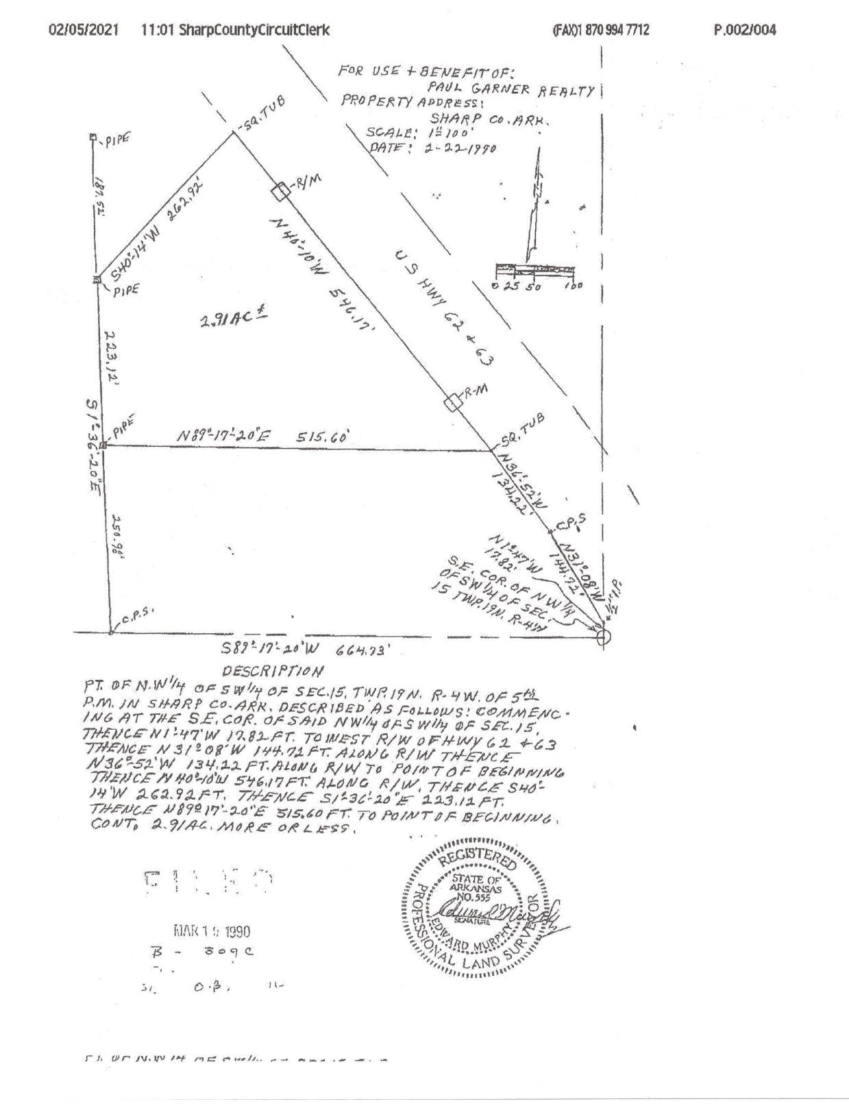 Metes & Bounds - Commercial Sale