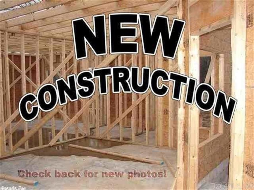 NEW CONSTRUCTION THREE BEDROOMS, 2 BATHS, FIREPLACE, TWO CAR GARAGE, CUSTOM CABINETS , ALL ELECTRIC , 21 X 6 FRONT PORCH AND 24 X 10 COVERED PATIO  WEATHER PERMITTING THE COMPLETION DATE AS OF TODAY 11-11-2025 SIX MONTHS