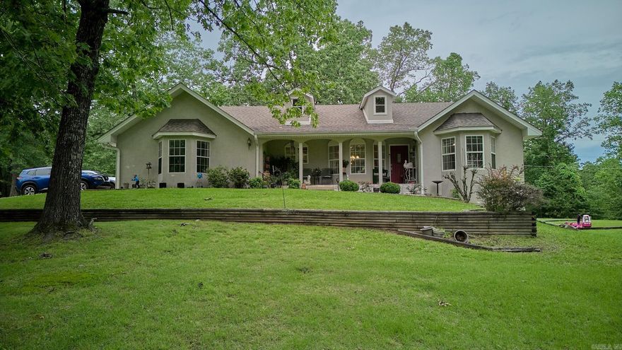 Welcome to 132 Victoria Lane — a peaceful retreat nestled within the Lakeside School District. As you follow the paved drive, you’ll arrive at a serene, nearly 7-acre property that surrounds this spacious 4-bedroom, 3-bathroom home, offering 2,479 square feet of comfortable living.  The main level features 3 bedrooms and 2 bathrooms, providing ample space for family and guests. Inside, cozy bay windows invite you to relax and enjoy views of local wildlife. The home is thoughtfully constructed with steel studs for added durability and peace of mind.  Downstairs, the fully finished basement includes a private bedroom, bathroom, and kitchenette—perfect as a guest suite or separate living quarters. More than just functional, this space doubles as a storm-safe haven, built with reinforced concrete walls, floors, and ceilings.  Don’t miss your chance to own this rare blend of tranquility, security, and space.