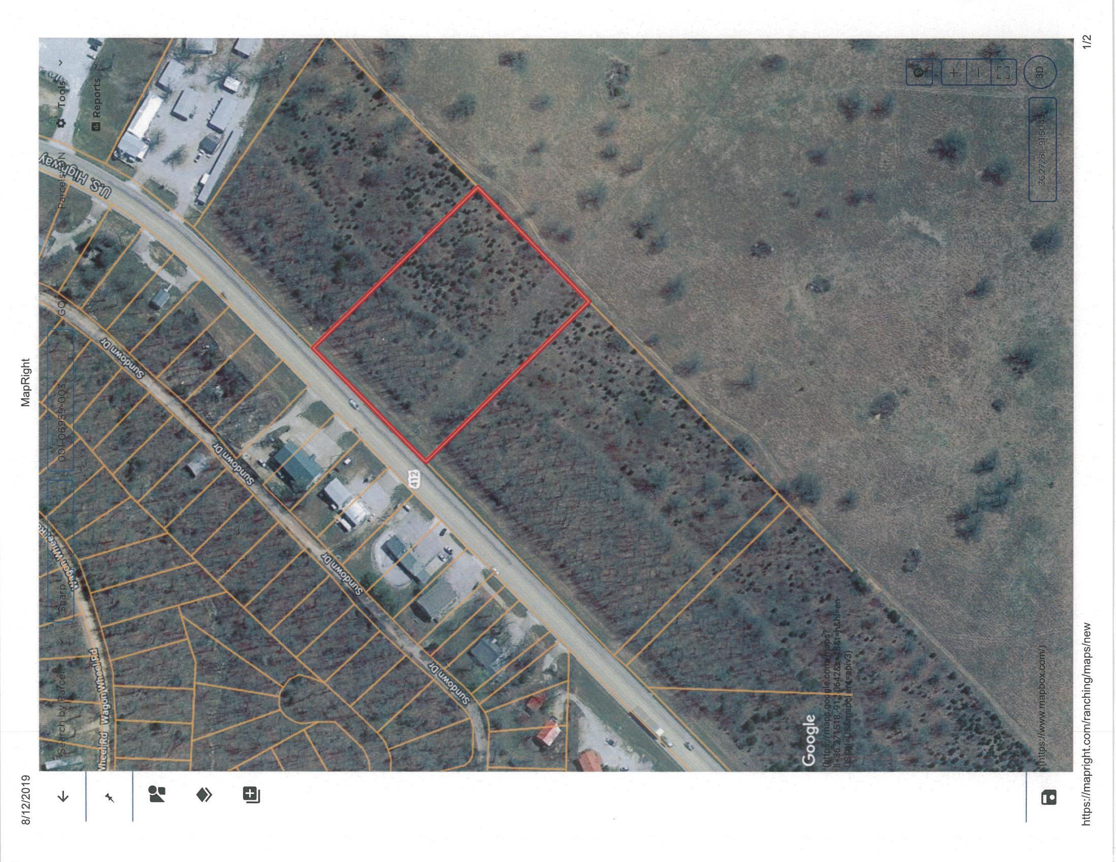 Great business building site in a high traffic area! 250 ft. x 400 ft.