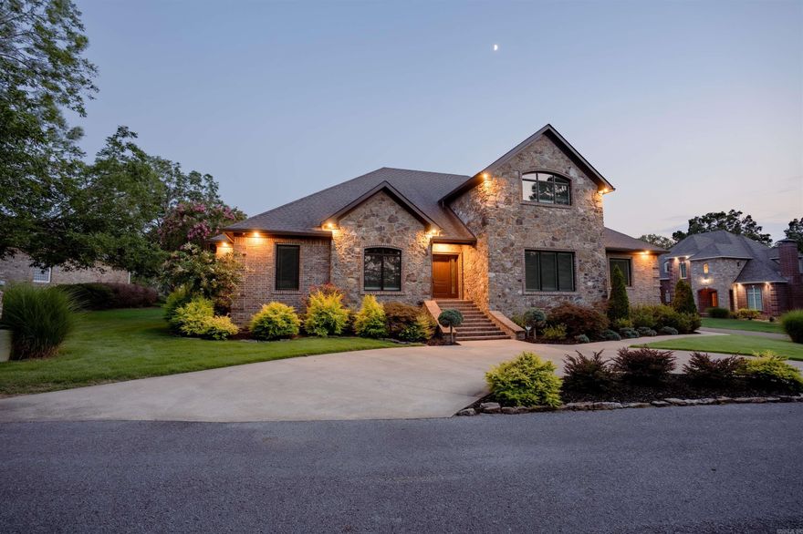 WELL APPOINTED CUSTOM HOME IN GATED LAKEFRONT SUBDIVISION WITH BOAT SLIP!!! You must see this 5BR 4.5 BA 4108 SF home with 2 living Areas, 2 Master Suites, Game Area & Office!! 3 Car Garage with Underground Storm Shelter, Workbench & Extra Storage, Logan Custom Cabinets with Granite Countertops throughout the home & many more upgrades. This home includes 2 lots in the Prestigious Eagle Bay Estates Subdivision just steps away from the Privately Owned Boat Slip & Beautiful Shoreline in a quiet cove on Greers Ferry Lake. Perfect location for Paddle Boarding, Kayaking, Swimming & Boating right out your back door & included with the purchase of this home. Please see List of Upgrades in Associated Documents