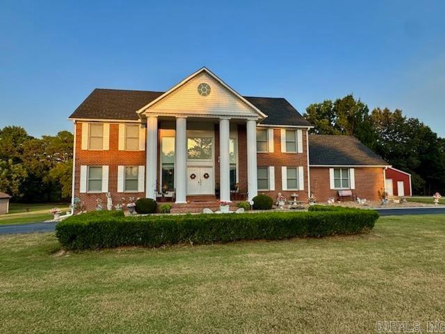 Immaculate 4–5 bedroom, 3-bath home on 2.5 acres with modern updates, a shop, and a park-like setting! Welcome to 2903 Purcell Road, offering approx. 3,700 sq. ft. of living space surrounded by mature pecan trees and a yard with plenty of room for a pool or entertaining. A 30x30 metal shop with electricity and automatic garage door is perfect for storage, hobbies, or third-car parking. The circle blacktop drive creates an impressive approach leading to a beautiful entry. Inside, enjoy an open floor plan featuring a chef’s kitchen with granite countertops, double oven, stainless appliances, new microwave (2025), and freshly painted cabinets. The living area includes built-ins, a painted entertainment center (2025), and an electric fireplace. Extras: double vanities in baths, large laundry with sink, built-in desk, and multiple flexible spaces including den/office/formal dining. Recent updates: roof (2022), CHA upstairs (2023), carpet (2023), gutters/shutters/screens (2020), lighting/fans (2018–2020), flooring (2018). Conveniently located in Paragould with small-town charm and easy access to amenities. Truly move-in ready—schedule your tour today!