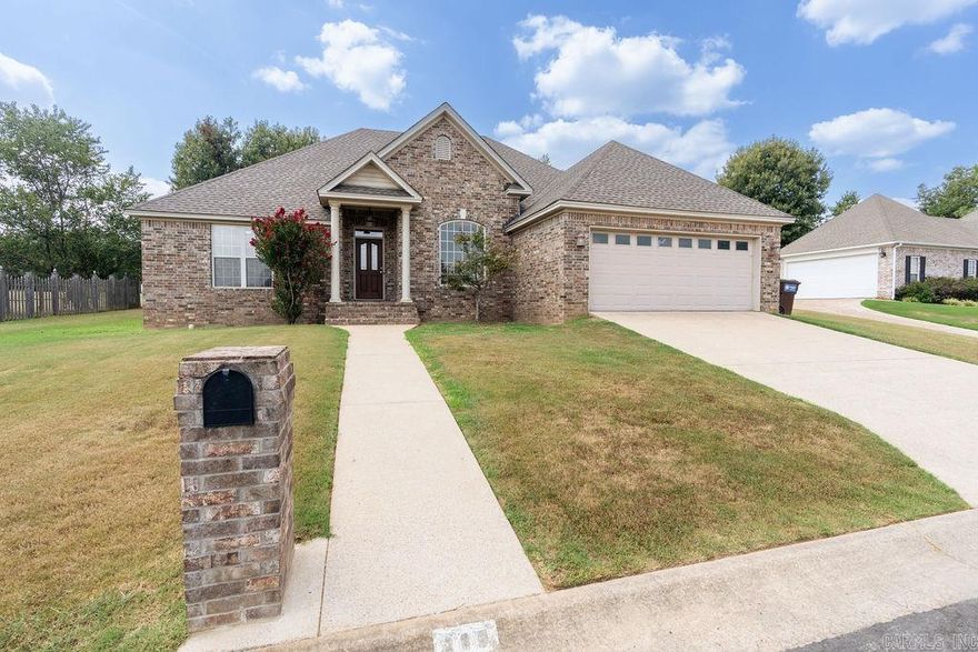 Welcome to this beautiful 3-bedroom, 2-bathroom brick home spanning 2,192 square feet. The spacious split floor plan offers both comfort and privacy, featuring a formal dining room for elegant gatherings and a cozy breakfast nook with magnificent views of the stunning backyard landscape. The primary suite with tray ceiling is a true retreat overlooking the inviting back landscape, featuring an ensuite bathroom that offers a walk-in shower and separate tub. Convenience is key with a separate laundry area and a 2-car garage providing ample storage. This home has been nicely updated with a brand-new roof installed this year, along with fresh paint and modern fixtures throughout, new water heater as well as refinished wood floors and luxury vinyl plank, making it a perfect blend of classic design and contemporary living. Take a look at this great property!