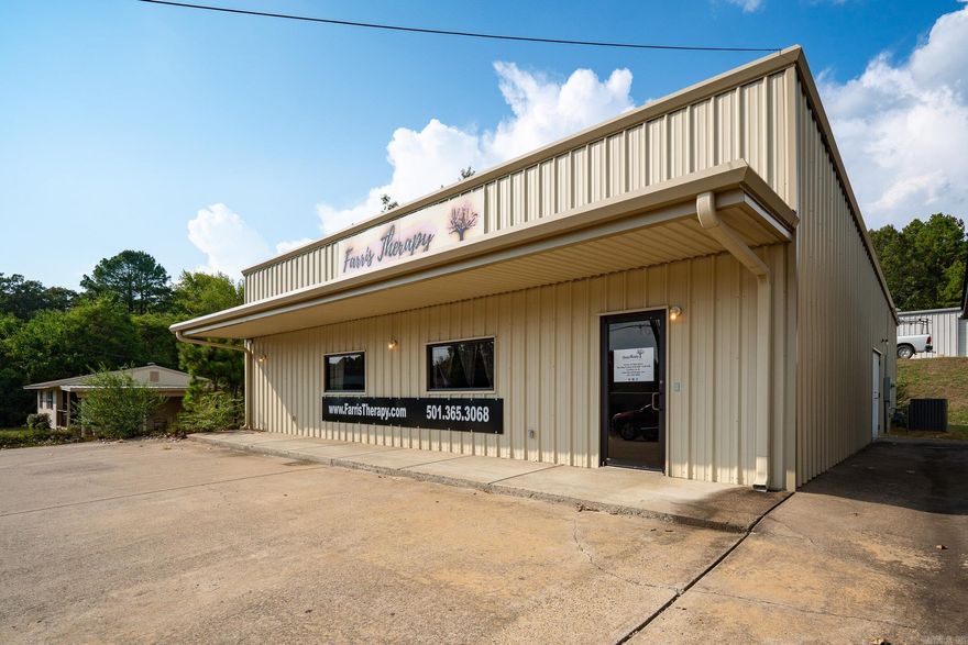 Prime Commercial Property: Two Buildings, One Exceptional Opportunity!  Located in the heart of Heber Springs with high traffic visibility, this rare offering includes two versatile commercial buildings on a spacious lot—two buildings, one price. Ideal for a variety of business needs, including offices, medical, legal, or retail use, this property provides unmatched potential & convenience.  Building 1: Year Built: 2012 & renovated in the last 5 years Featuring a modern metal structure with a welcoming waiting area & expansive open space with tall ceilings. Multiple office spaces & flexible areas for businesses requiring room to grow. New HVAC!  Building 2: Year Built: 1941 A charming stone building that combines historic character with functionality, offering several office spaces, two bathrooms, a fully-equipped kitchen, & abundant storage. Includes a secondary reception area, ideal for accommodating two separate businesses or divisions.   The property offers ample parking for employees and customers, plus a detached storage building for added convenience.  With its prime location & adaptable layout, this property presents an incredible opportunity for businesses of all types.