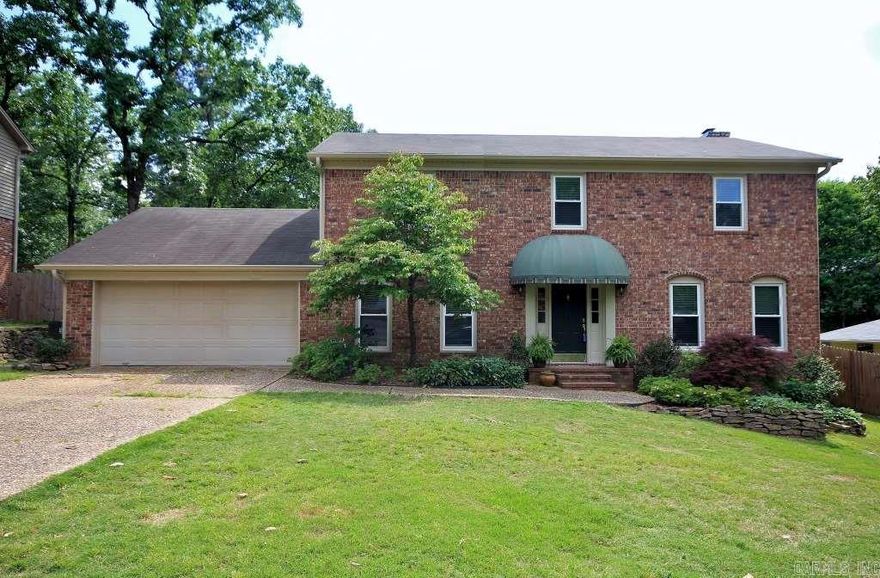 Great family home!  Located in Don Roberts.  Enjoy your own backyard pool this summer.  This home has two living areas (one optional office), kitchen, dining room on main level.  Upstairs has 4 bedrooms plus two baths.  Master bedroom has a beautifully updated bathroom.  Walk out backyard to covered patio, pool and yard.  This home is move in ready.  Seller offering First American Home Warranty.  Come see!