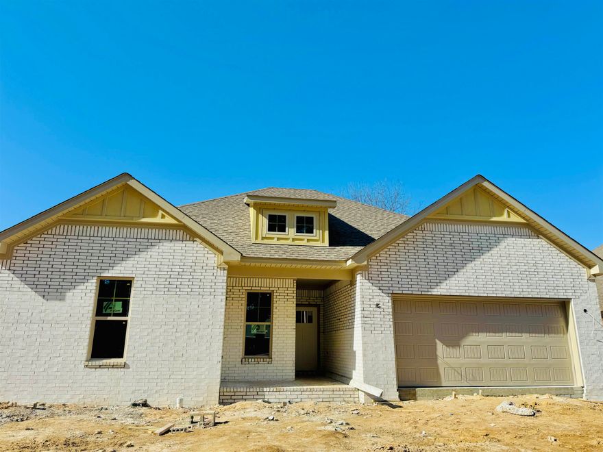 Beautiful custom-built new construction 4 bed/2 bath home in West Conway. Wonderful open floor plan, large foyer, living room w/fireplace and wood detail surround, tall ceilings. Amazing custom kitchen with quartz countertops, stainless steel appliances, under counter lighting, electric stove/oven, tile backsplash, island, pantry, and separate dining area. The primary suite is large, with great natural light in the bedroom, tub/shower combo, double sinks, custom cabinets and built-ins. Guest rooms are a great size and share a guest bath w/double sinks, tub/shower combo, and extra storage. Nice laundry room. Recessed lighting and custom trim. Wonderful covered patio, great yard, 2 car garage.