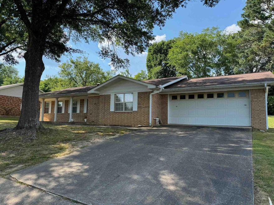 Walk in level from garage, 2 bedroom (could be three) 2 bath, all brick  home in Lakeside school district. The office could be a bedroom if you added a closet. Upward sloping backyard with mature landscaping. Enjoy your coffee on cool mornings with a private covered back patio. Property is being sold "as is" no seller property disclosure available.