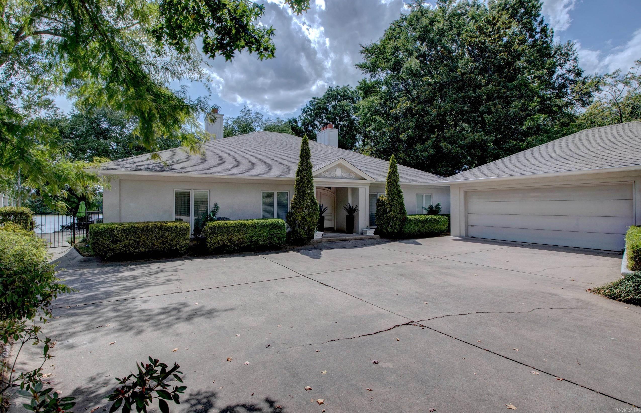 Beautiful riverfront home!! Approx. 25' X 25' Greatroom is unbelieveable with soaring wood ceiling with unique arched supports! Large kitchen and dining area. 3 bedrooms are all private! Primary bath has a whirlpool, walk-in shower, and 3 closets! 3 full baths. Nice quiet office. Laundry room is large with 2 closets and washer and dryer stays! 2 car garage has a workshop area and tons of storage. Roof is 4-5 years old. There are perfect views of the pool and river from the kitchen/dining, greatroom and primary bedroom! There is a covered patio overlooking the pool and the river and all the animals that go with it! And there's lots of room to grill by the pool! The dock has room for 2 boats. Also there is a subdivision boat launch close by. See agent remarks.