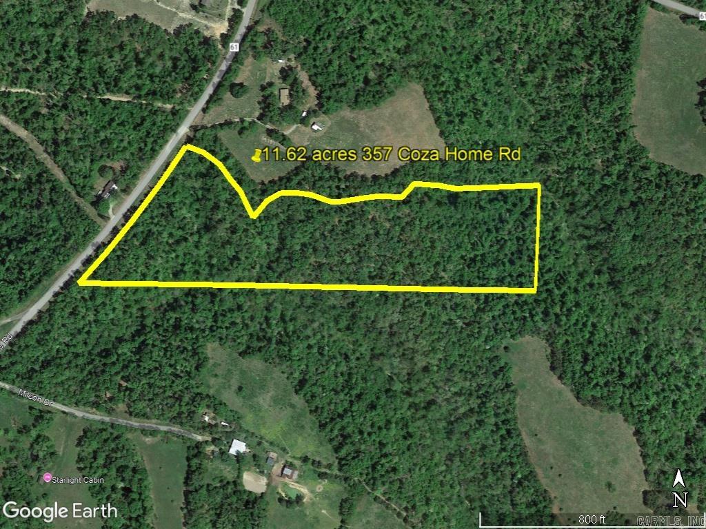 Nightly rental cabin building location available on this 11.62 wooded acres with county “paved road” frontage. Water and electric lines on the county road. This would make a great place to build a nightly rental cabin or your personal home. This property is only 4.5 miles to Buffalo National River where you will find numerous outdoor activities such as hunting, fishing, canoeing/kayaking, hiking, camping, exploring and horseback riding. According to the National Park Service, “Buffalo National River saw its highest number of visitors in a single year in 2024, with more than 1.6 million people visiting the park. The park has had more than a million visitors for 19 consecutive years.” A lot of those visitors usually spend the night somewhere locally and in the area of where this property is located, there aren’t any motels. This is your chance to purchase property that may be able to pay for itself through a nightly rental cabin business.