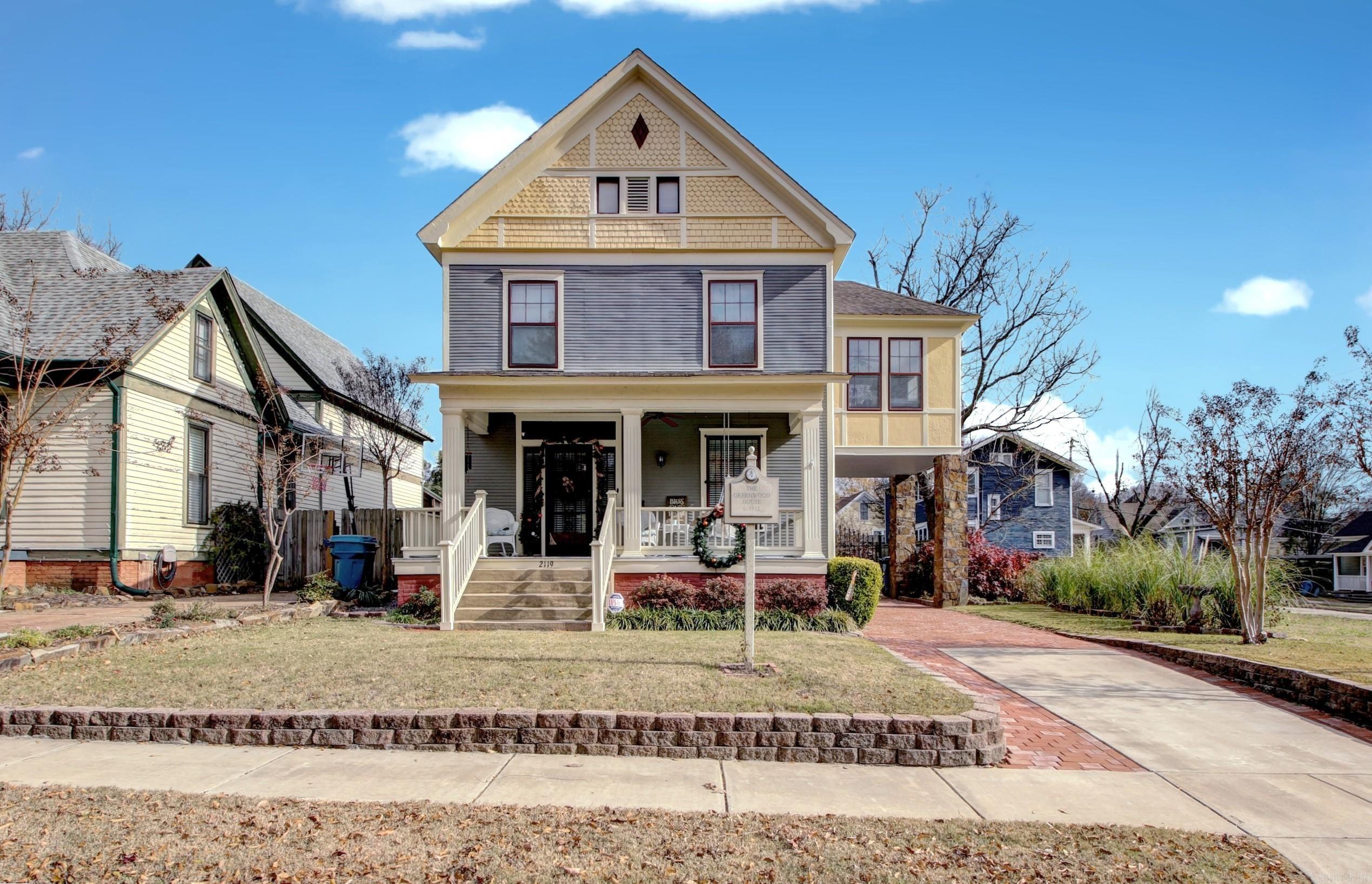 This beautiful home located in the Governor's Mansion district has all of the historic charm with many modern updates throughout but still retaining its original character. Built in 1912, the Greenwood home is on the National Registry and within walking distance to the family-friendly SoMa district.  The timeless home will have all of your guests in awe as it features new quartz counter tops, porcelain tile flooring, refinished hardwood floors, fresh paint and updated bathrooms.  The wrought iron gate located at the side of the home leads to the beautifully landscaped backyard that has a 2-car garage with a cozy studio apartment. Don't miss out on this one-of-a-kind gem conveniently located in the capital zoning district of Little Rock.  Agents see remarks!!