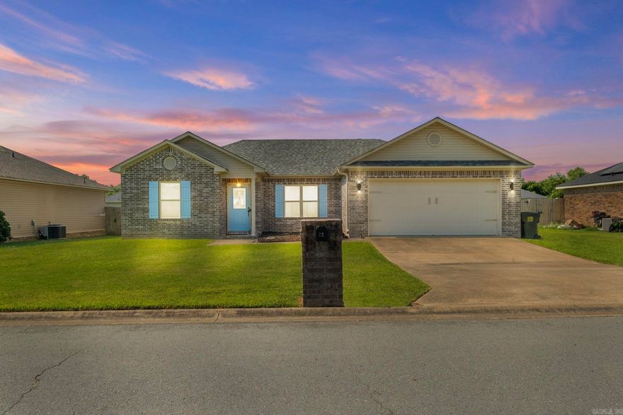 Here's your beautifully maintained home in Orchard Hollow Estates. Featuring 3 bedrooms and 2 baths- split floorplan. Each bedroom is large and the kitchen will surprise you with how much room there is- fridge conveys. Great house, great spot, what more could you want? Call your Realtor today! 240v receptacle in garage, car charger will be going with seller. Roof is 1 year old, HVAC is 2 years old.