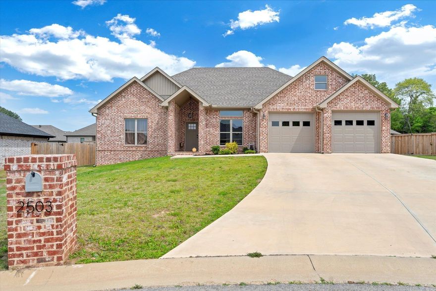 ASSUMABLE LOAN OPTION WITH THIS HOME! Ask how you can get an unheard-of interest rate!  Welcome to your dream home! This property boasts three bedrooms and two bathrooms, featuring luxury vinyl plank flooring throughout. Relax in the elegant primary bedroom accented with a tray ceiling, two walk-in closets, and a lavish ensuite complete with dual sinks, a free-standing tub, and a tile walk-in shower.   You can enjoy the convenience of a laundry room with shelves and cabinets, stainless appliances in the kitchen, and granite countertops throughout. Cozy up by the gas fireplace under the vaulted ceiling in the main living area. There are lots of windows that allow lots of natural light.   Step outside to a partially fenced backyard, gutters, and a covered patio perfect for entertaining! This home offers comfort and style at every turn. Give your favorite REALTOR a call today to schedule your private showing.