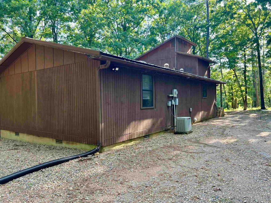 WELCOME  to Your Private Retreat!  Nestled on 15.40 peaceful acres this charming and secluded 2- bedroom,1-bath home offers the perfect blend of comfort, functionality , and serenity. With 1552 sq ft. of living space, you'll enjoy a cozy den. a dedicated study, a storm shelter for peace of mind, or maybe a basement for storing all your food. Whether you're seeking a relaxing retreat, a functional homestead, or a quiet place to work and unwind, this is the property.  Also has a pond.