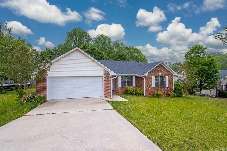 Spacious 3 bedroom 2 full bath brick home nestled in Gray Oaks subdivision.  This home offers a canvas for your personal touch and style.  3 spacious bedrooms, a large living area with vaulted ceiling & a functional layout with kitchen/dining space.  Nice pantry and also walk in closets in the master bath, updates, New paint and flooring added. check out the updated pictures.