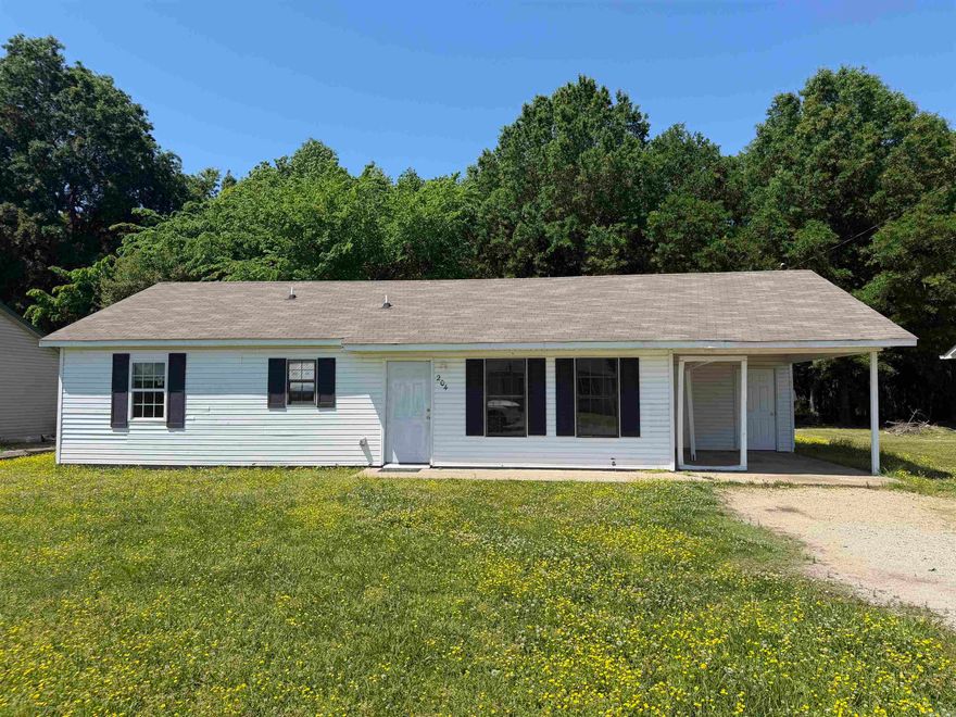 3 bedroom 1 bath vinyl sided home with 1152 sq ft and one car carport. This property is also listed as part of a package. See MLS#26016551. See agent remarks.