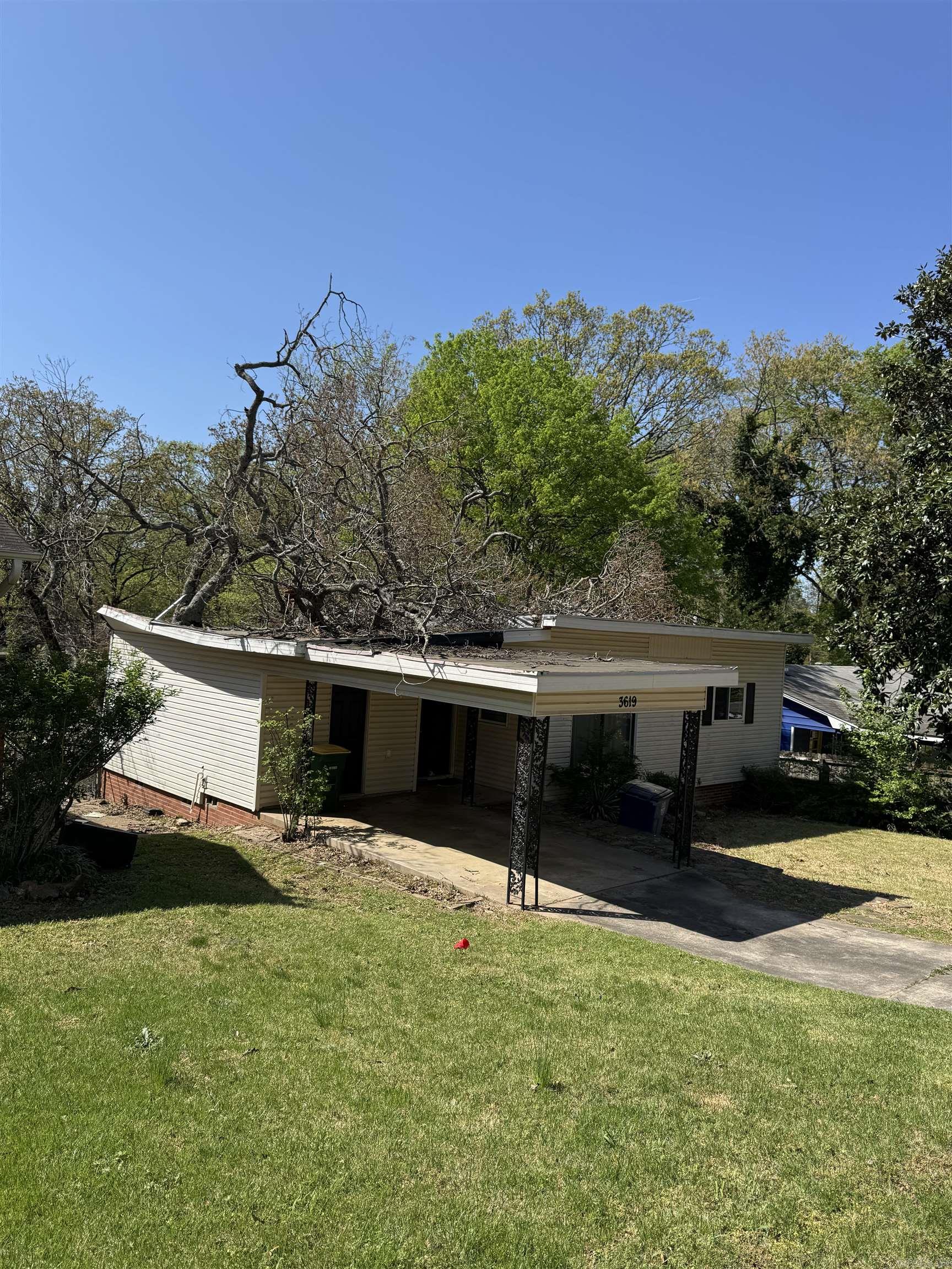 Investor Special. This would be a great place to build a new home. Lot value only. Home may be a total loss due to tree damage. Please sign the hold harmless located in the Associated Docs before entering the property; showings will not be approved until this has been submitted to listing agent(s). No Seller Property Disclosure!!
