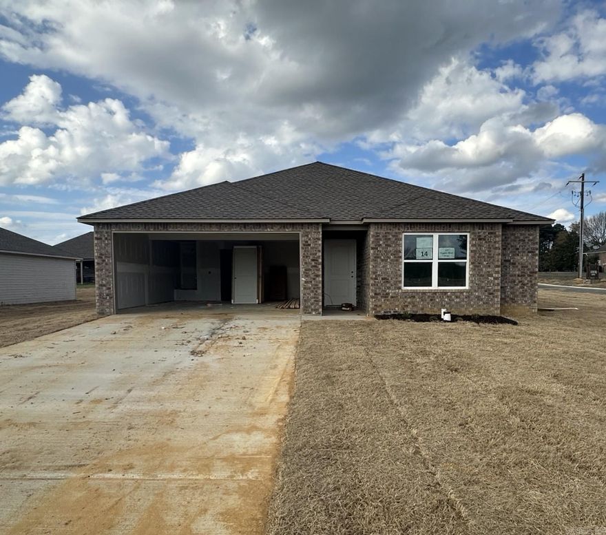 The charming  Magnolia plan is full of curb appeal with its welcoming front porch and front yard landscaping. This home features an open floor plan with 4 bedrooms, 2 bathrooms, and a large family room. Also enjoy a cozy breakfast/dining area, and a lovely kitchen fully equipped with energy-efficient appliances, ample counter space, and a roomy pantry for snacking and delicious family meals. Plus, a covered entryway. Learn more about this home today!  **SEE SHOWING REMARKS & AGENT REMARKS FOR IMPORTANT INFORMATION**